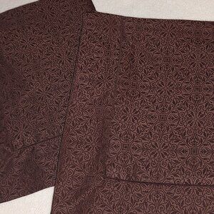 SFERRA ILARIA STANDARD SHAMS EGYPTIAN COTTON 590TC BROWN HEMSTITCH FLANGE ITALY